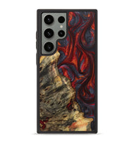 Galaxy S23 Ultra Wood+Resin Phone Case - Braydon (Red, 719595)