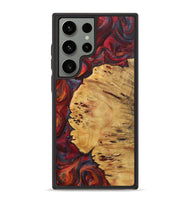 Galaxy S23 Ultra Wood+Resin Phone Case - Patti (Red, 719596)