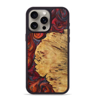 iPhone 15 Pro Max Wood+Resin Phone Case - Patti (Red, 719596)