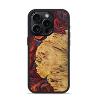 iPhone 15 Pro Wood+Resin Phone Case - Patti (Red, 719596)