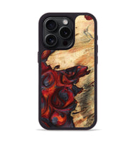 iPhone 15 Pro Wood+Resin Phone Case - Ashlee (Red, 719597)