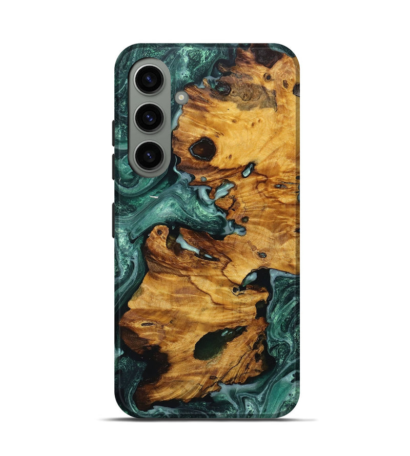 Galaxy S24 Wood+Resin Live Edge Phone Case - Daniel (Green, 719602)