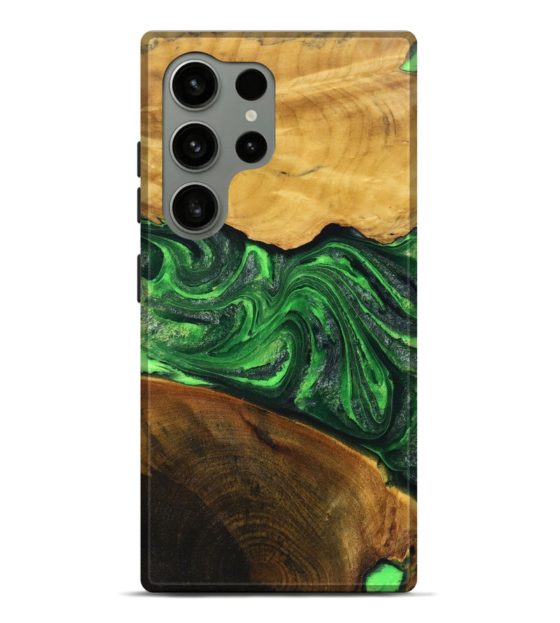 Galaxy S24 Ultra Wood+Resin Live Edge Phone Case - Bryce (Green, 719603)