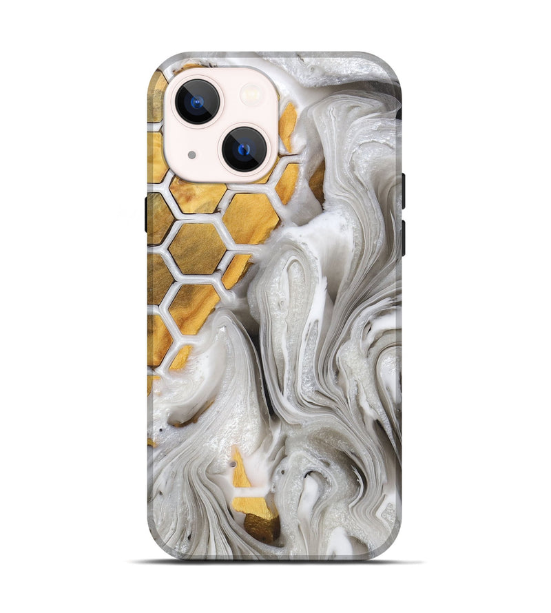 iPhone 14 Wood+Resin Live Edge Phone Case - Laurence (Pattern, 719606)