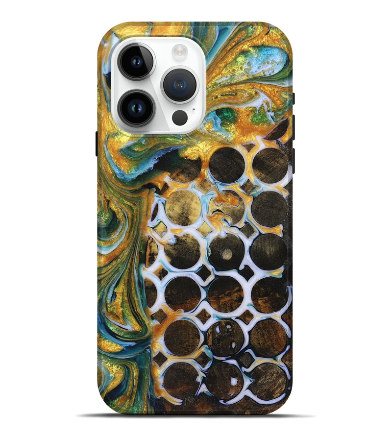 iPhone 15 Pro Max Wood+Resin Live Edge Phone Case - Orion (Pattern, 719608)