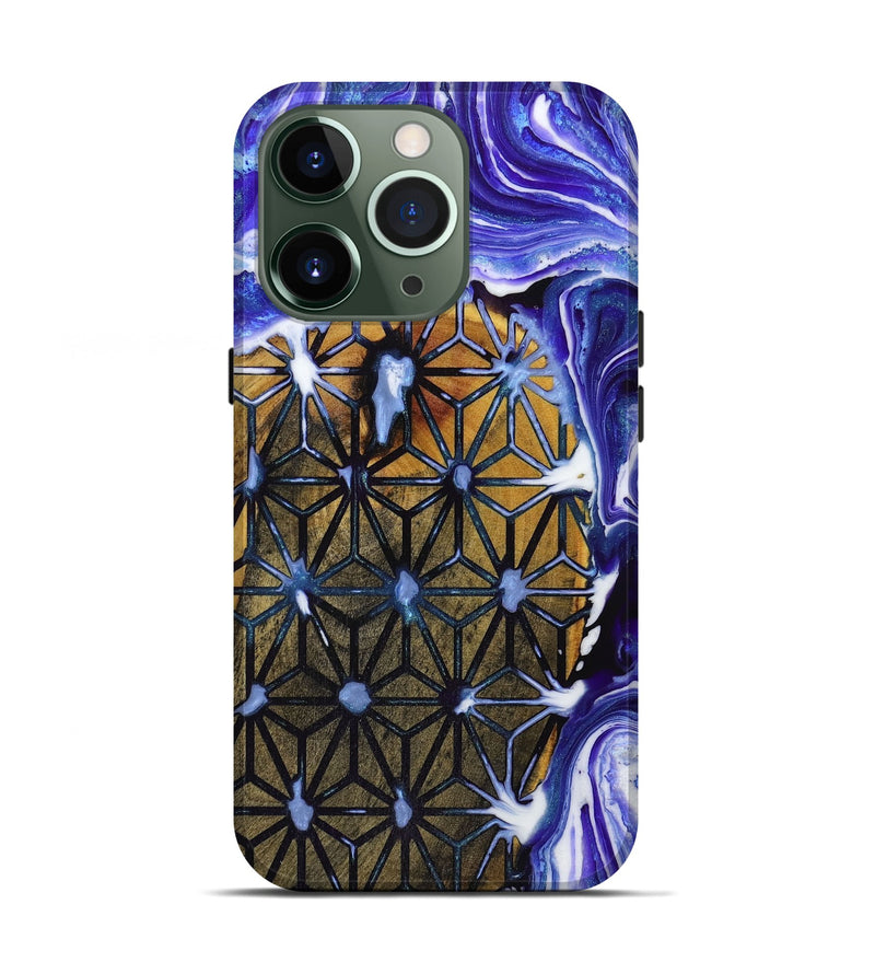 iPhone 13 Pro Wood+Resin Live Edge Phone Case - Meredith (Pattern, 719611)