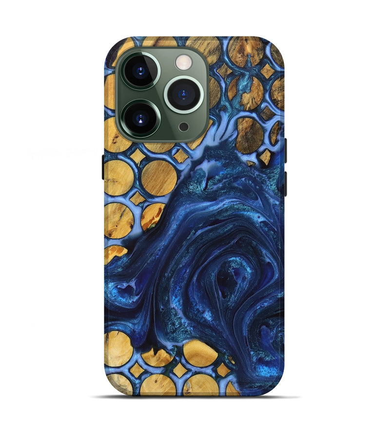 iPhone 13 Pro Wood+Resin Live Edge Phone Case - Philip (Pattern, 719613)