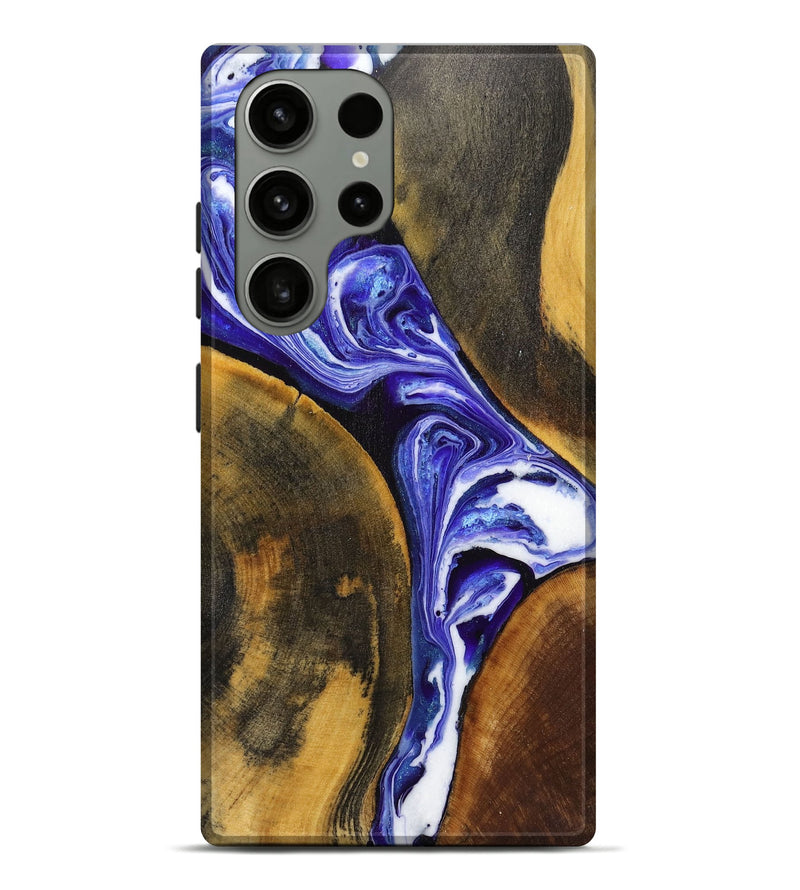 Galaxy S23 Ultra Wood+Resin Live Edge Phone Case - Marlon (Purple, 719623)