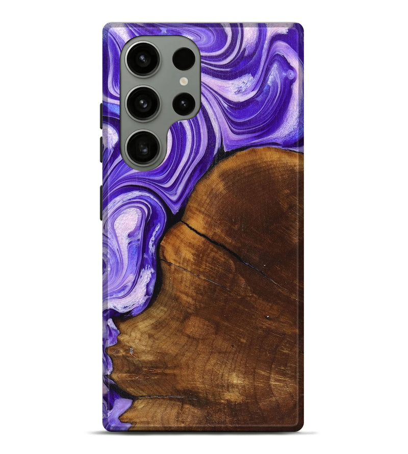 Galaxy S23 Ultra Wood+Resin Live Edge Phone Case - Bodhi (Purple, 719627)