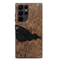 Galaxy S22 Ultra Wood+Resin Live Edge Phone Case - Ryker (Pure Black, 719629)