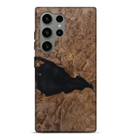 Galaxy S24 Ultra Wood+Resin Live Edge Phone Case - Ryker (Pure Black, 719629)