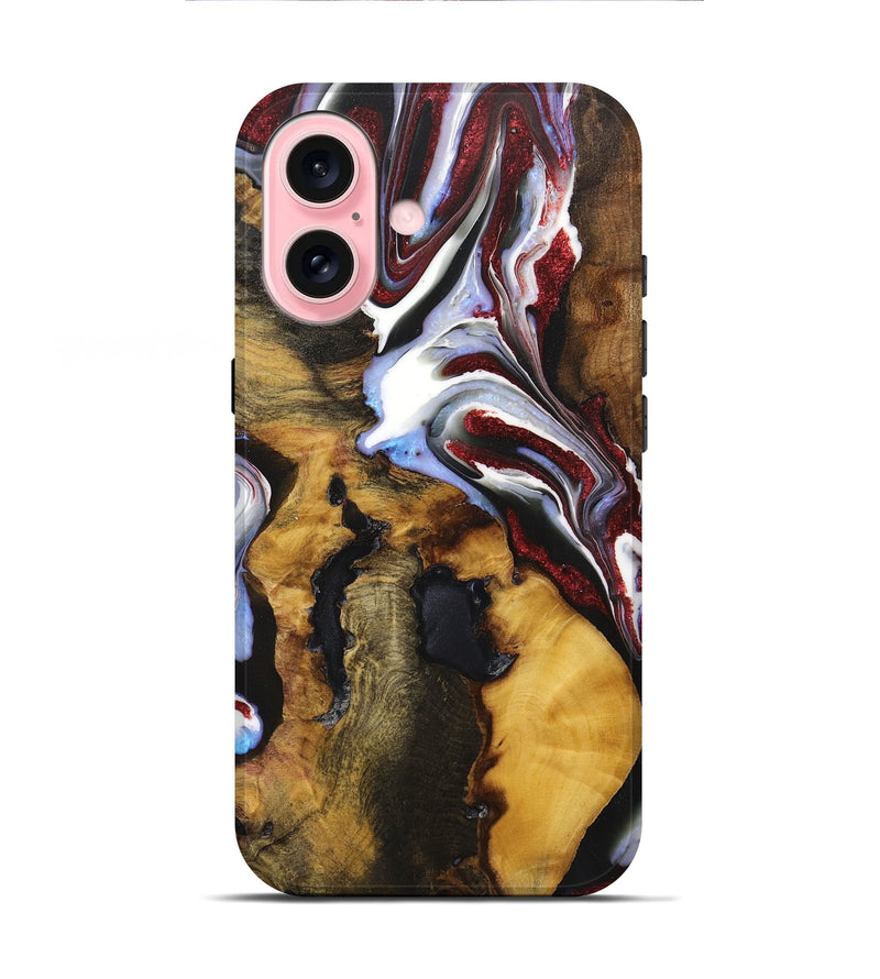 iPhone 16  Live Edge Phone Case - Aniya (Black & White, 719637)