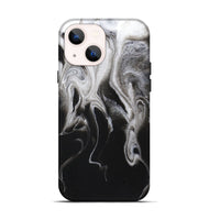 iPhone 14 ResinArt Live Edge Phone Case - Kayla (Black & White, 719639)