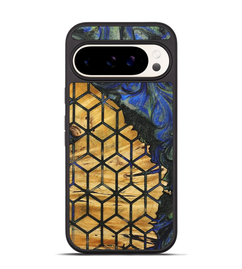 Pixel 9 Pro Wood+Resin Phone Case - Elizabeth (Pattern, 719728)