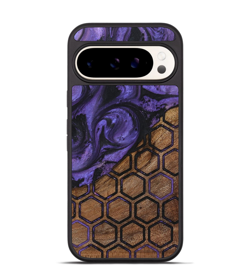 Pixel 9 Wood+Resin Phone Case - Nelson (Pattern, 719732)