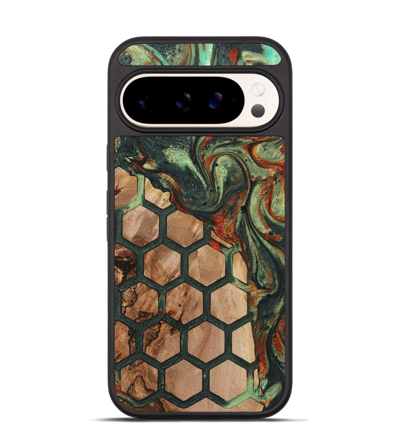 Pixel 9 Pro Wood+Resin Phone Case - Terrence (Pattern, 719745)