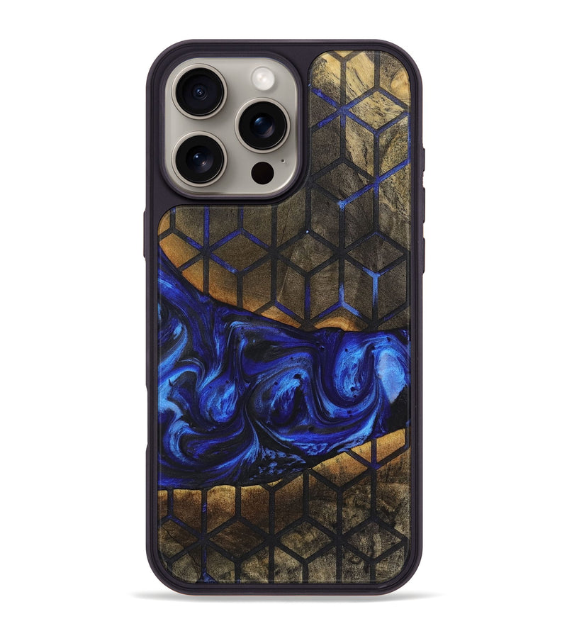 iPhone 16 Pro Max Wood+Resin Phone Case - Marlon (Pattern, 719750)