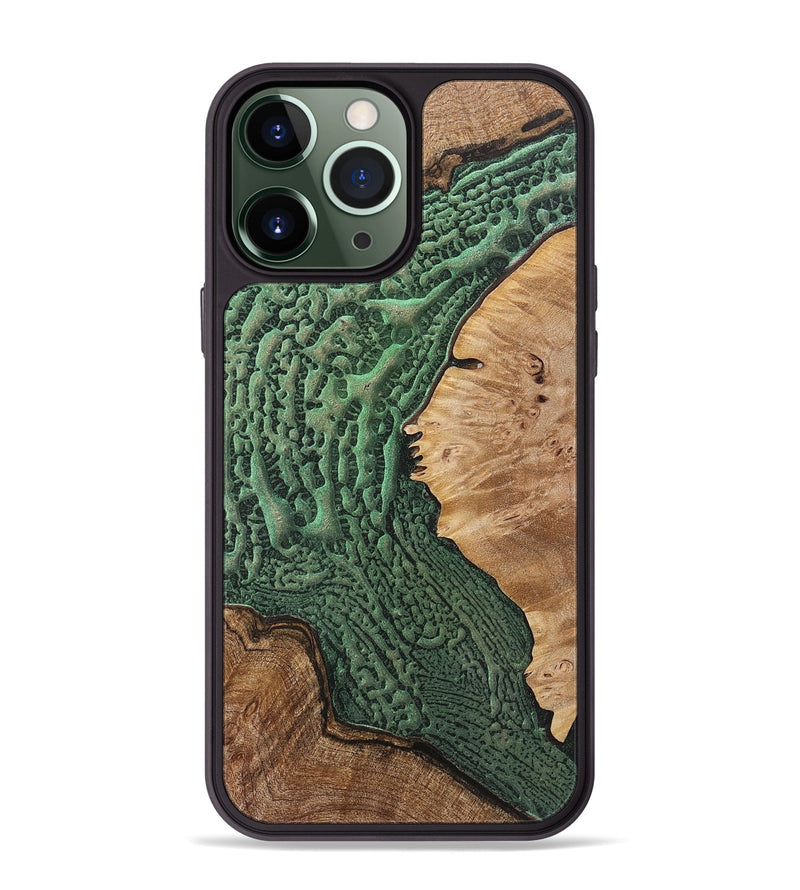 iPhone 13 Pro Max Wood+Resin Phone Case - Laurence (Static, 719753)