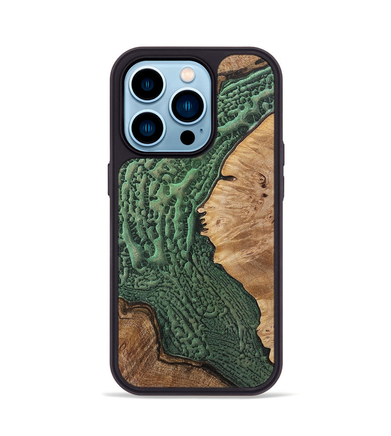 iPhone 14 Pro Wood+Resin Phone Case - Laurence (Static, 719753)