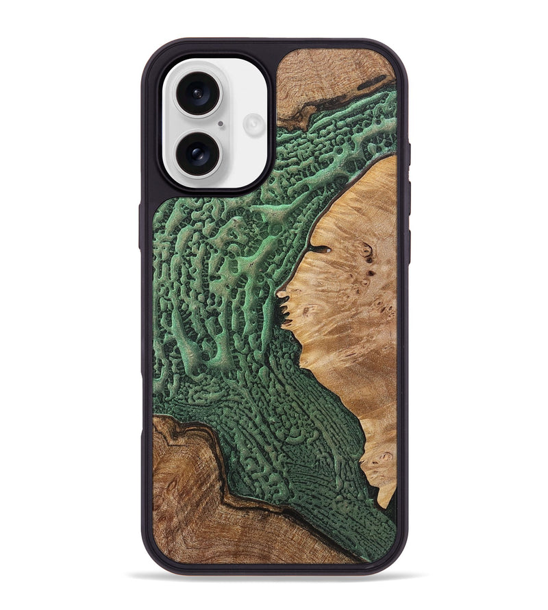 iPhone 16 Plus Wood+Resin Phone Case - Laurence (Static, 719753)