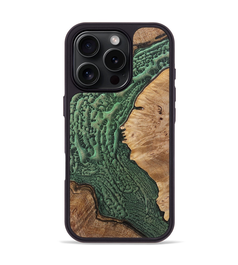 iPhone 16 Pro Wood+Resin Phone Case - Laurence (Static, 719753)