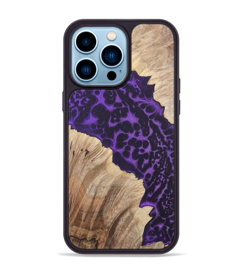 iPhone 14 Pro Max Wood+Resin Phone Case - Leroy (Static, 719754)