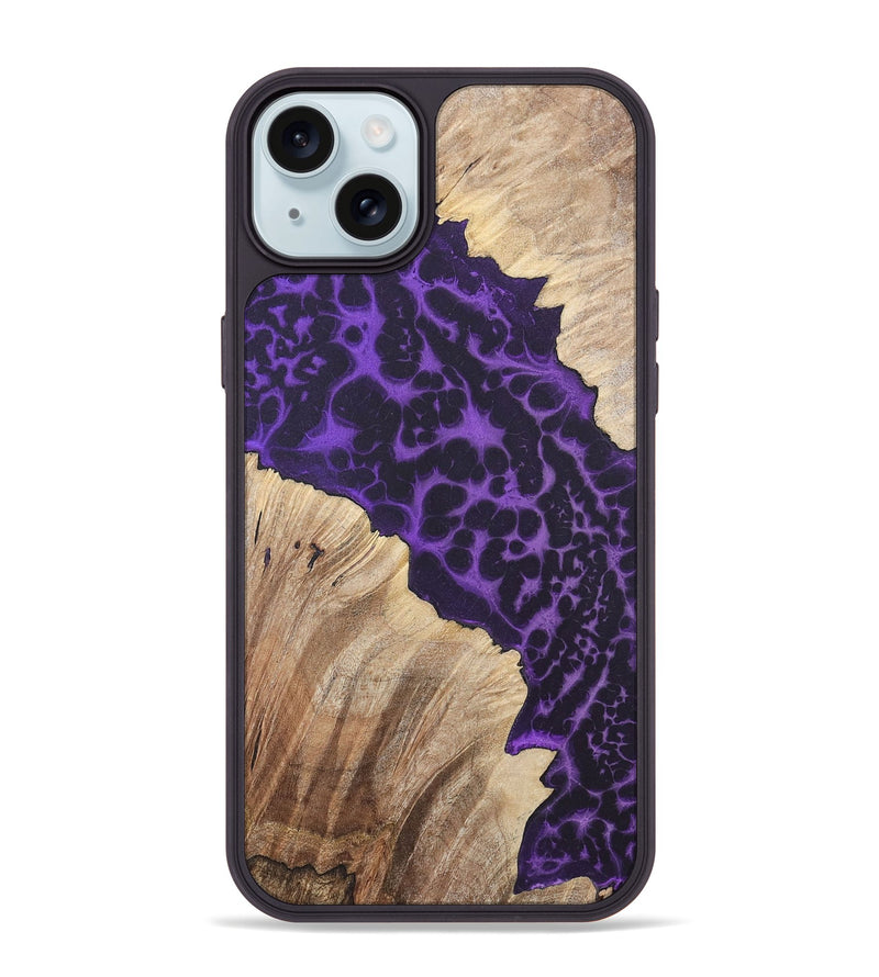 iPhone 15 Plus Wood+Resin Phone Case - Leroy (Static, 719754)