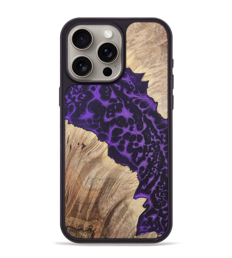 iPhone 15 Pro Max Wood+Resin Phone Case - Leroy (Static, 719754)