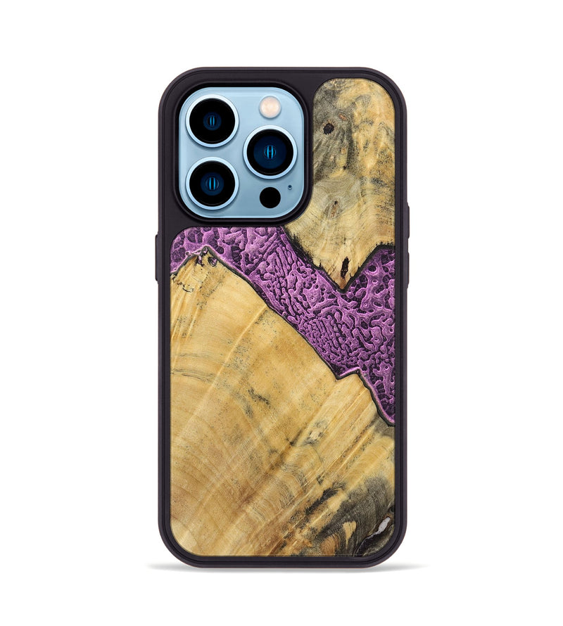 iPhone 14 Pro Wood+Resin Phone Case - Paige (Static, 719758)