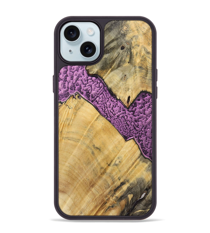 iPhone 15 Plus Wood+Resin Phone Case - Paige (Static, 719758)