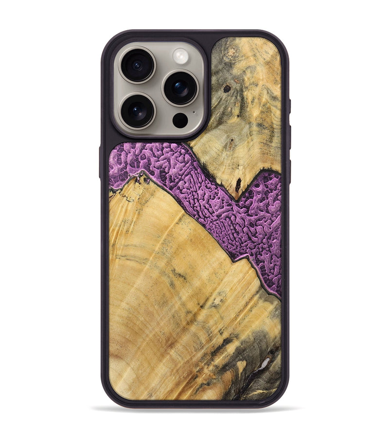 iPhone 15 Pro Max Wood+Resin Phone Case - Paige (Static, 719758)