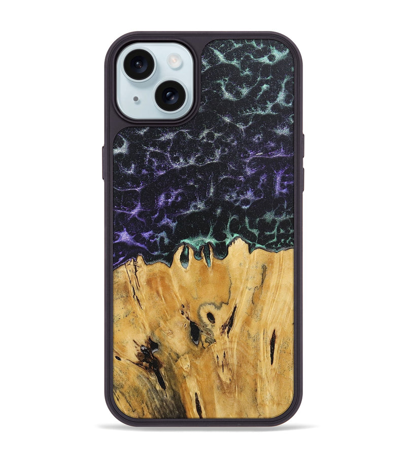 iPhone 15 Plus Wood+Resin Phone Case - Lottie (Static, 719764)