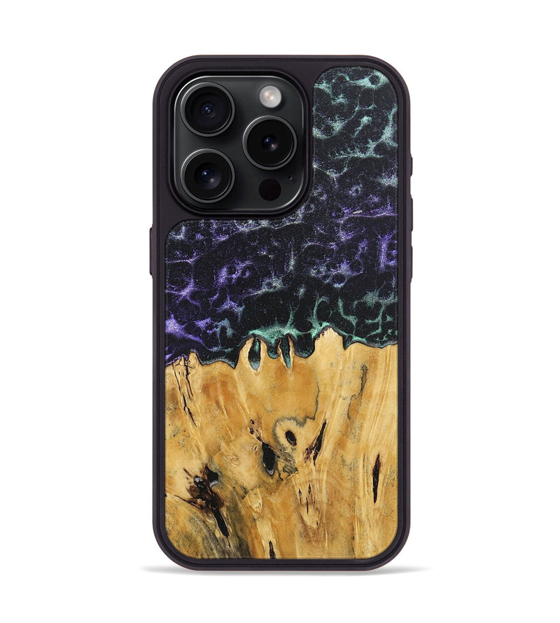 iPhone 15 Pro Wood+Resin Phone Case - Lottie (Static, 719764)