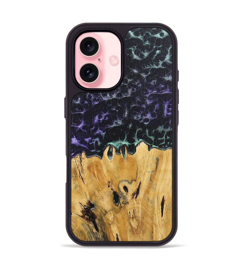 iPhone 16 Wood+Resin Phone Case - Lottie (Static, 719764)