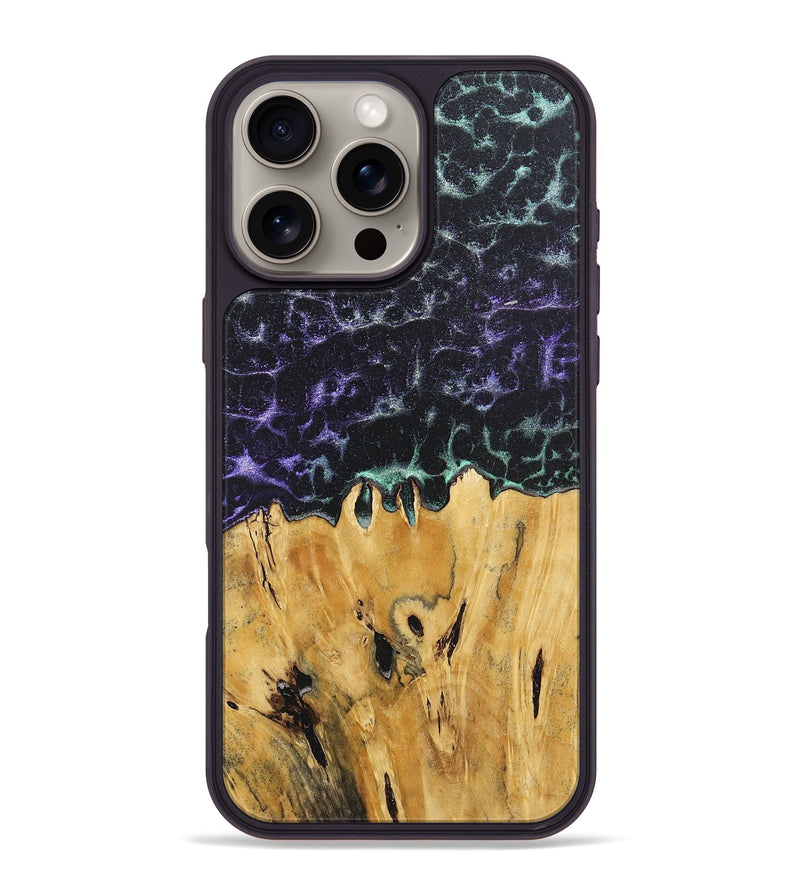 iPhone 16 Pro Max Wood+Resin Phone Case - Lottie (Static, 719764)