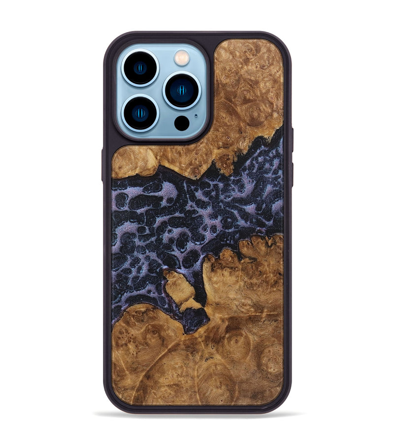 iPhone 14 Pro Max Wood+Resin Phone Case - Jeffery (Static, 719767)