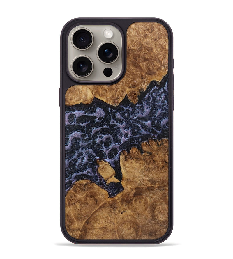 iPhone 15 Pro Max Wood+Resin Phone Case - Jeffery (Static, 719767)