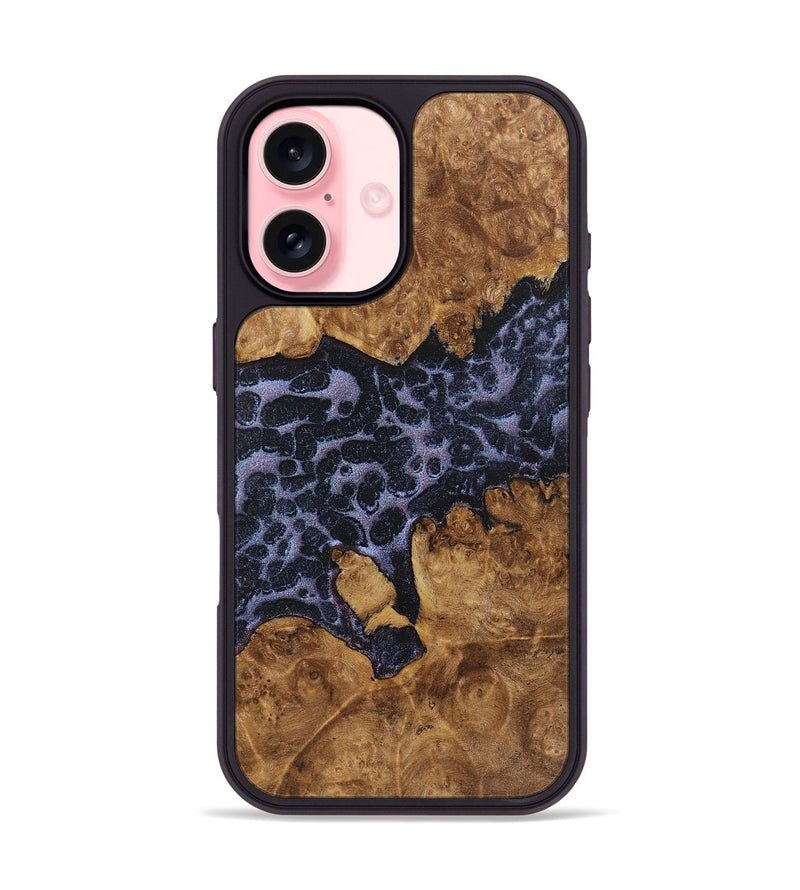 iPhone 16 Wood+Resin Phone Case - Jeffery (Static, 719767)