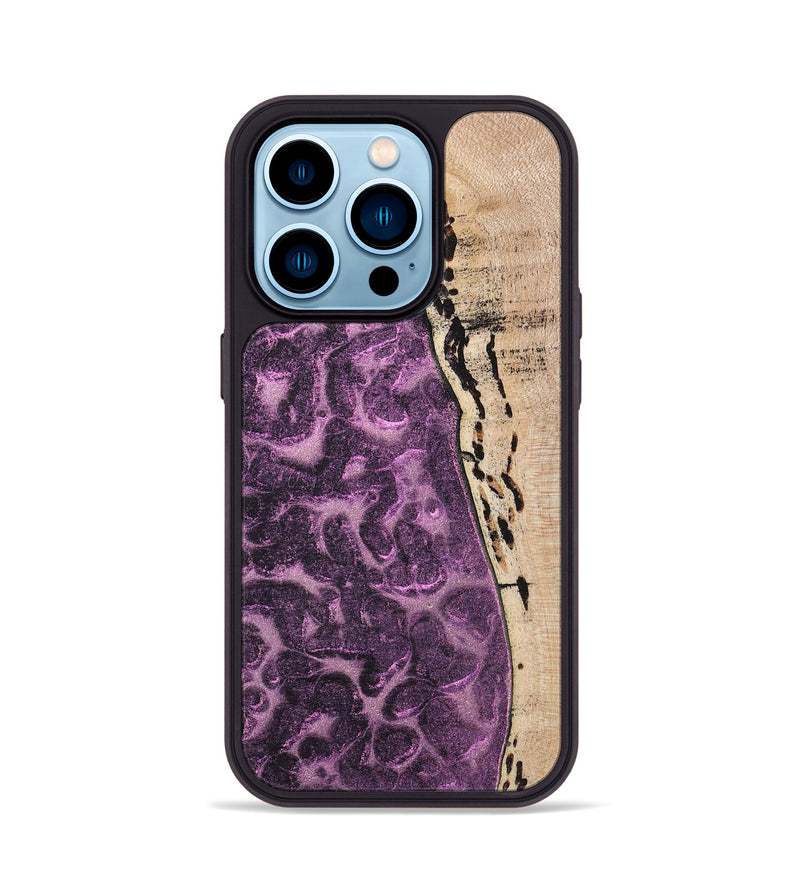 iPhone 14 Pro Wood+Resin Phone Case - Xavier (Static, 719769)