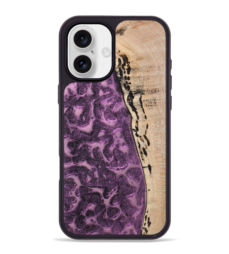 iPhone 16 Plus Wood+Resin Phone Case - Xavier (Static, 719769)