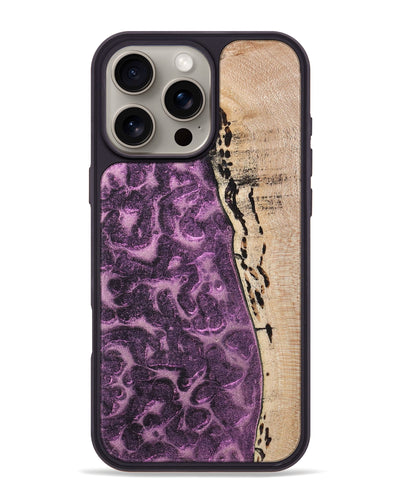 iPhone 16 Pro Max Wood+Resin Phone Case - Xavier (Static, 719769)