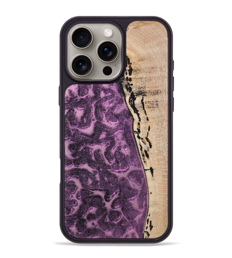 iPhone 16 Pro Max Wood+Resin Phone Case - Xavier (Static, 719769)