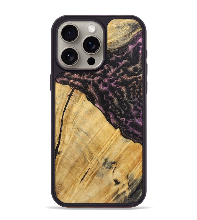 iPhone 15 Pro Max Wood+Resin Phone Case - Luciana (Static, 719776)