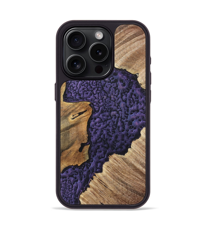 iPhone 15 Pro Wood+Resin Phone Case - Destinee (Static, 719777)