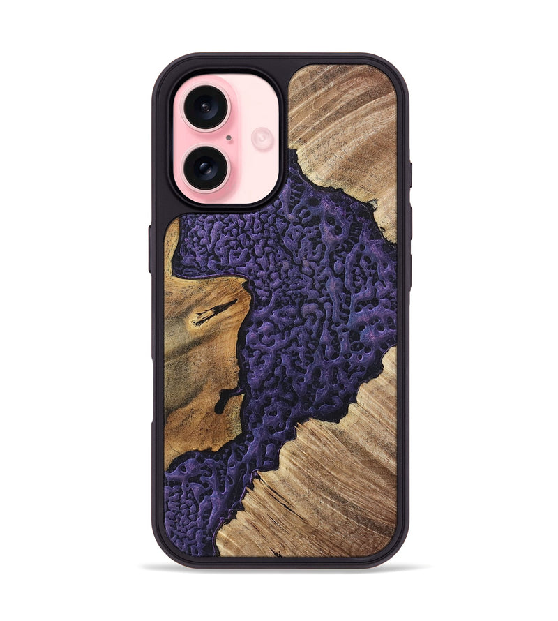 iPhone 16 Wood+Resin Phone Case - Destinee (Static, 719777)