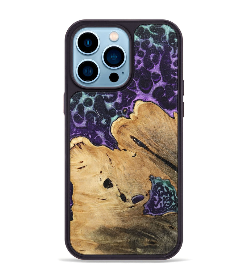 iPhone 14 Pro Max Wood+Resin Phone Case - Lula (Static, 719785)