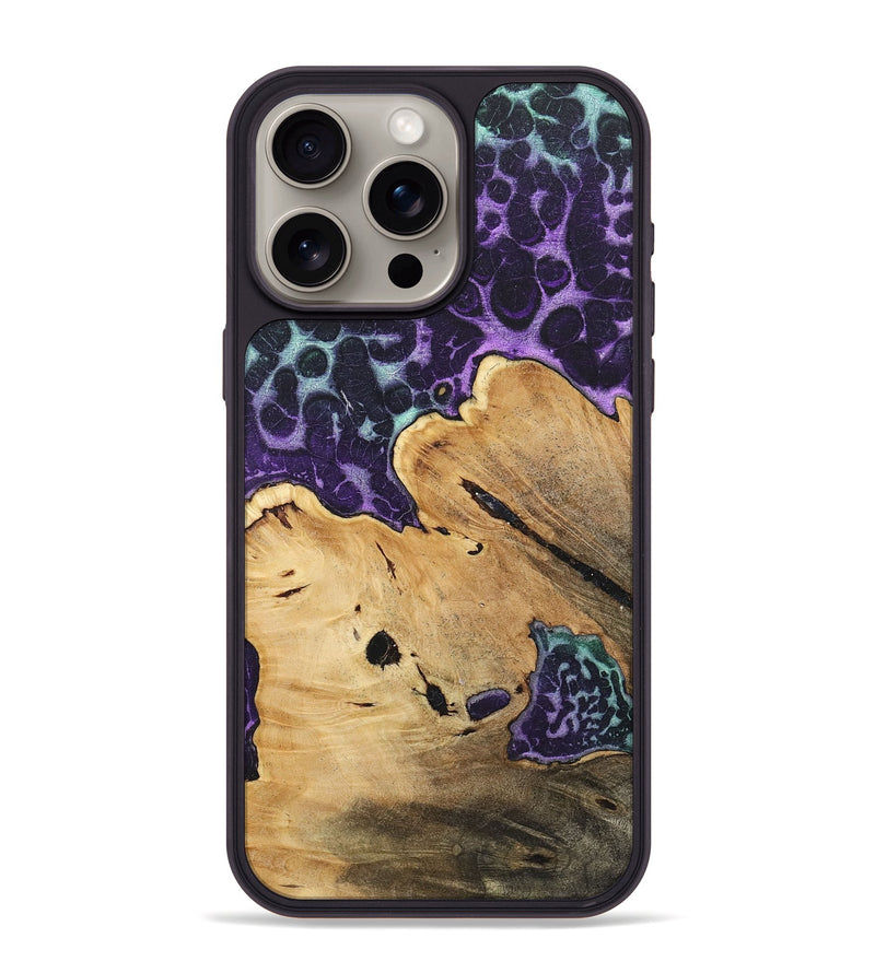 iPhone 15 Pro Max Wood+Resin Phone Case - Lula (Static, 719785)