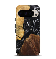 Pixel 9 Wood+Resin Live Edge Phone Case - Mike (Black & White, 719789)