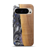 Pixel 9 Wood+Resin Live Edge Phone Case - Nicolas (Black & White, 719791)