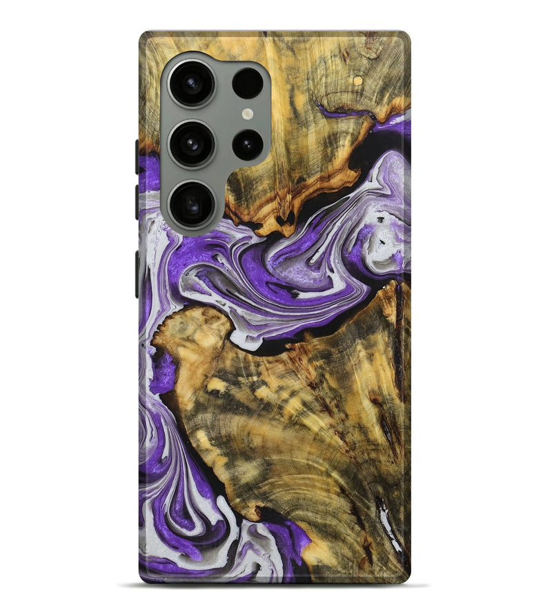 Galaxy S24 Ultra Wood+Resin Live Edge Phone Case - Amir (Purple, 719810)